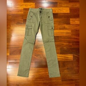 Burberry Olive Green Cargo Pants